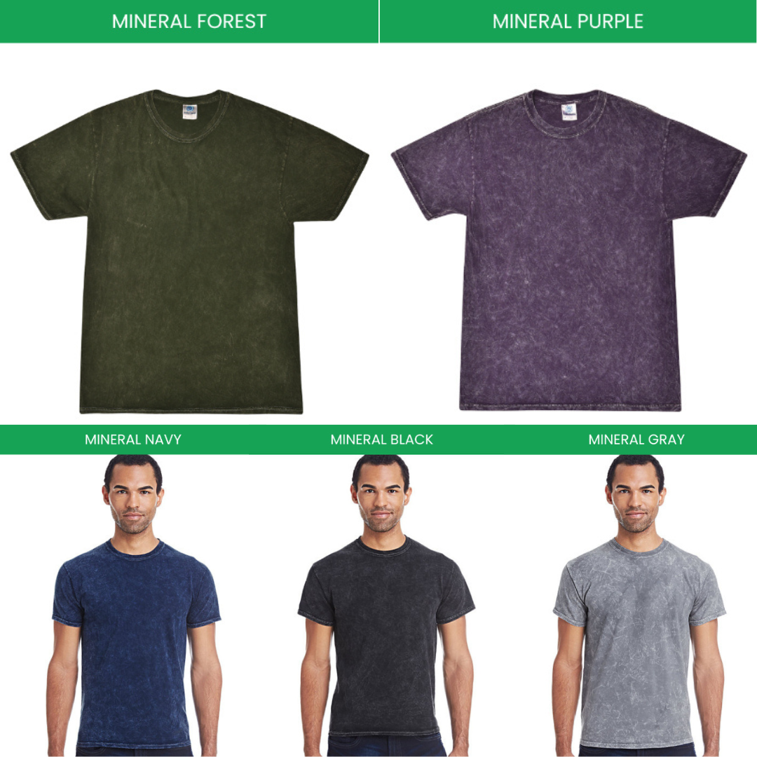 Mineral Wash T shirt Color Chart - Sleep Token Store