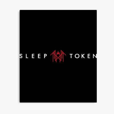 White And Red-Word And Symbol Poster Official Sleep Token Merch