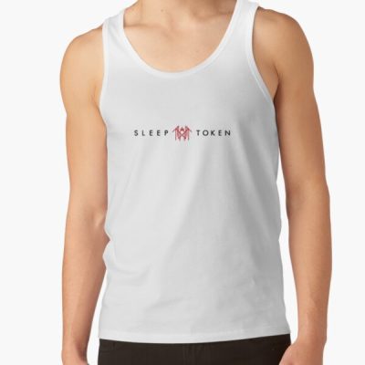 Black And Red-Word And Symbol Tank Top Official Sleep Token Merch