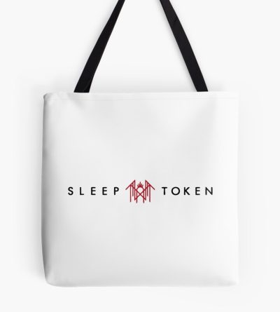 Black And Red-Word And Symbol Tote Bag Official Sleep Token Merch