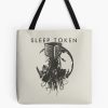 Holding The Dual Axe Tote Bag Official Sleep Token Merch