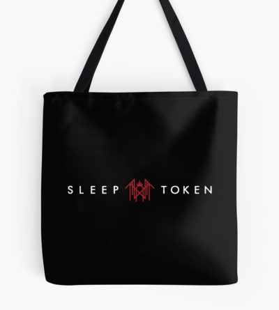 White And Red-Word And Symbol Tote Bag Official Sleep Token Merch