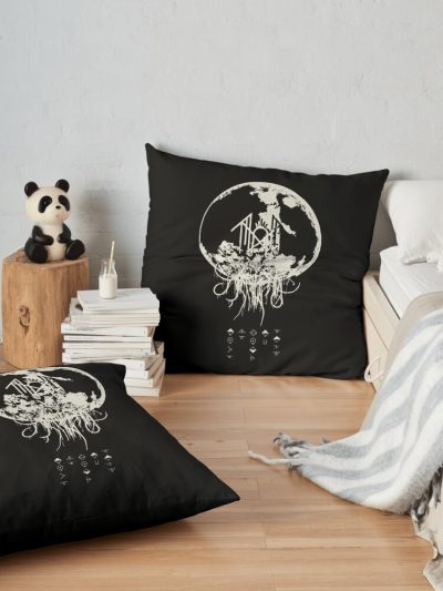 Under The Full Moon Throw Pillow Official Sleep Token Merch