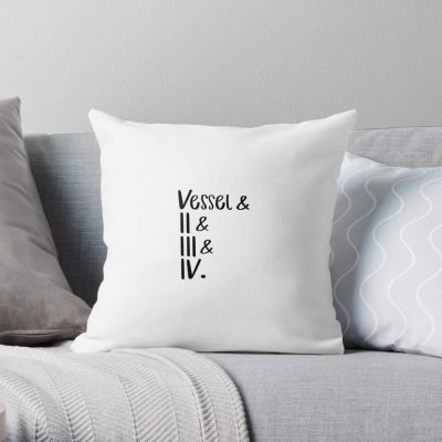 Sleep Token Members List Throw Pillow Official Sleep Token Merch