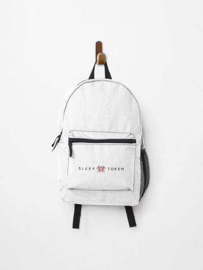 Black And Red-Word And Symbol Backpack Official Sleep Token Merch