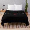 White And Red-Word And Symbol Throw Blanket Official Sleep Token Merch