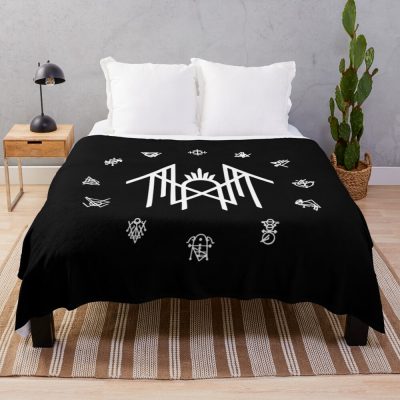 The Circle Of White Throw Blanket Official Sleep Token Merch