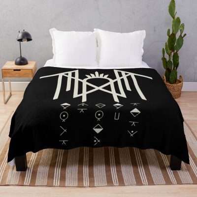 Old Style Symbols Throw Blanket Official Sleep Token Merch