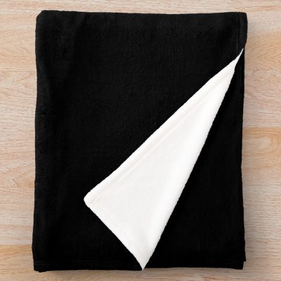 White And Red-Word And Symbol Throw Blanket Official Sleep Token Merch